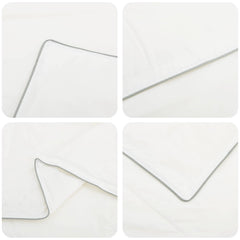 vidaXL Duvet 240x260 cm 4 Seasons 300 GSM Australian Wool White 6
