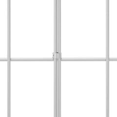 vidaXL Garden Fence Panel 48 pcs 50 x 30 cm Galvanised Steel Silver 6