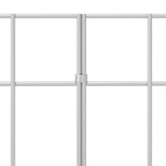 vidaXL Garden Fence Panel 12 pcs 100 x 30 cm Galvanised Steel Silver 6
