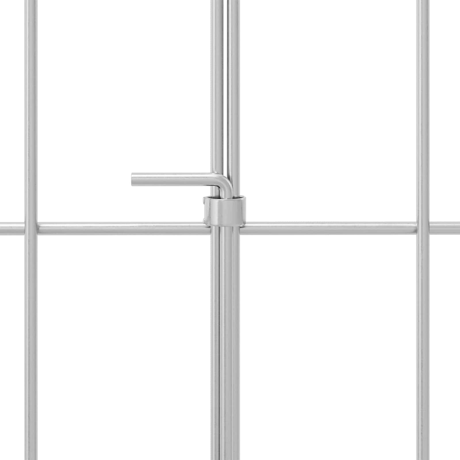vidaXL Garden Fence with Stakes 12 pcs 75 x 30 cm Galvanised Steel 6
