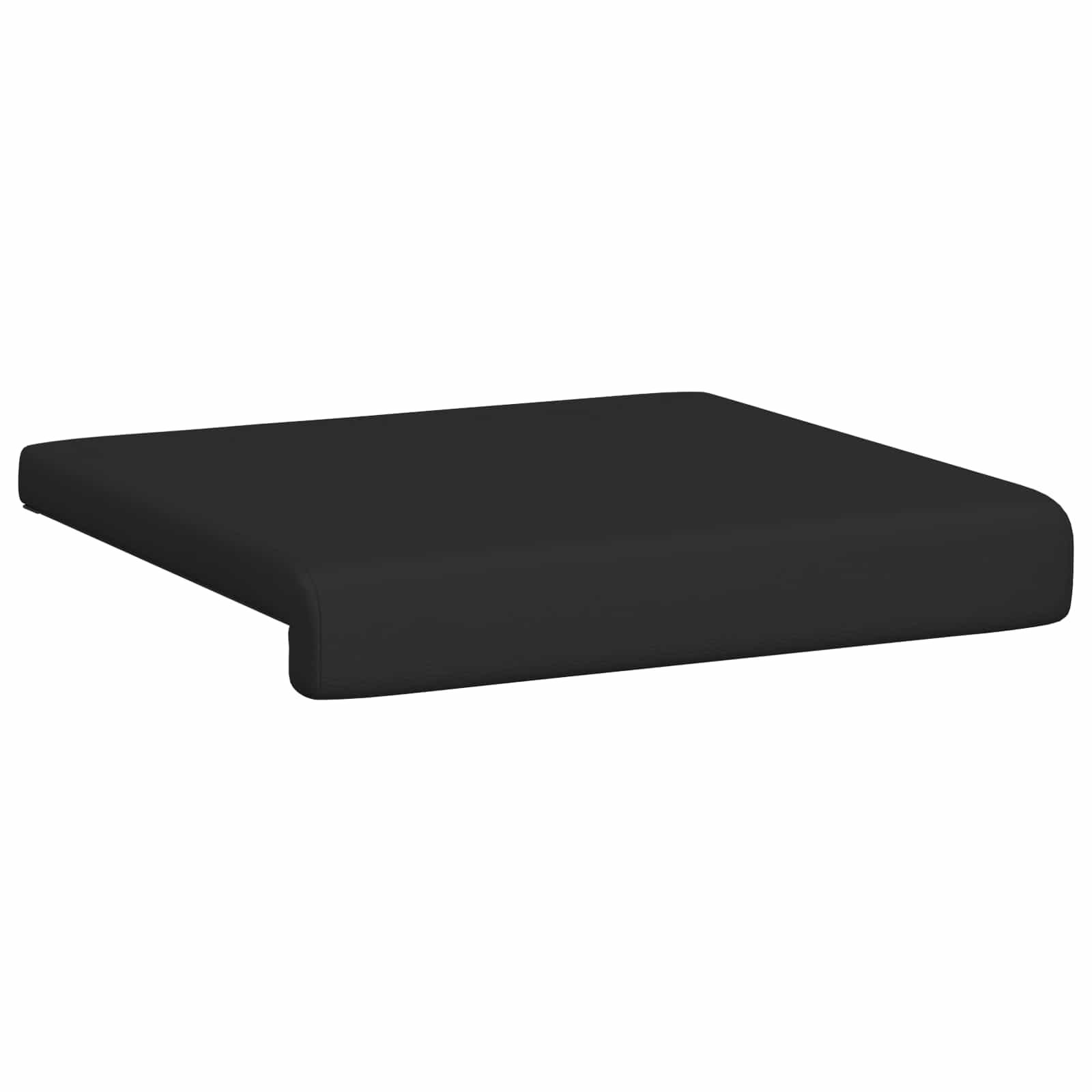 vidaXL Bench Cushion 4 pcs Faux Leather Black Depth 35 cm 5