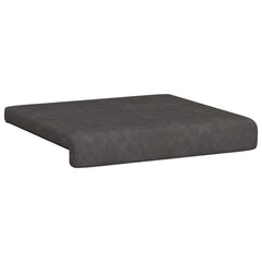 vidaXL Bench Cushion 4 pcs Faux Leather Black Depth 35 cm 5