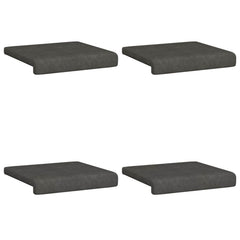 vidaXL Bench Cushion 4 pcs Faux Leather Black Depth 35 cm 6