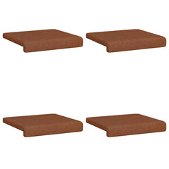 vidaXL Bench Cushion 4 pcs Faux Leather Brown Depth 35 cm 6