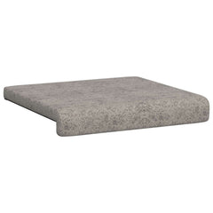 vidaXL Bench Cushion 4 pcs Faux Suede Fabric Light Grey Depth 35 cm 5