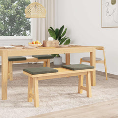 vidaXL Bench Cushion 4 pcs Corduroy Light Grey Depth 35 cm 3