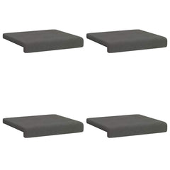 vidaXL Bench Cushion 4 pcs Corduroy Dark Grey Depth 35 cm 6