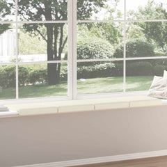 vidaXL Bench Cushion 4 pcs Corduroy Cream Depth 35 cm 4