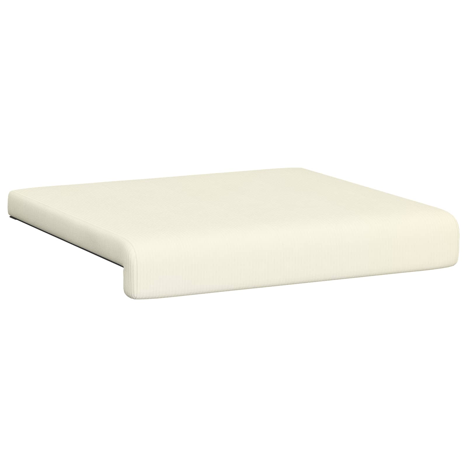 vidaXL Bench Cushion 4 pcs Corduroy Cream Depth 35 cm 5