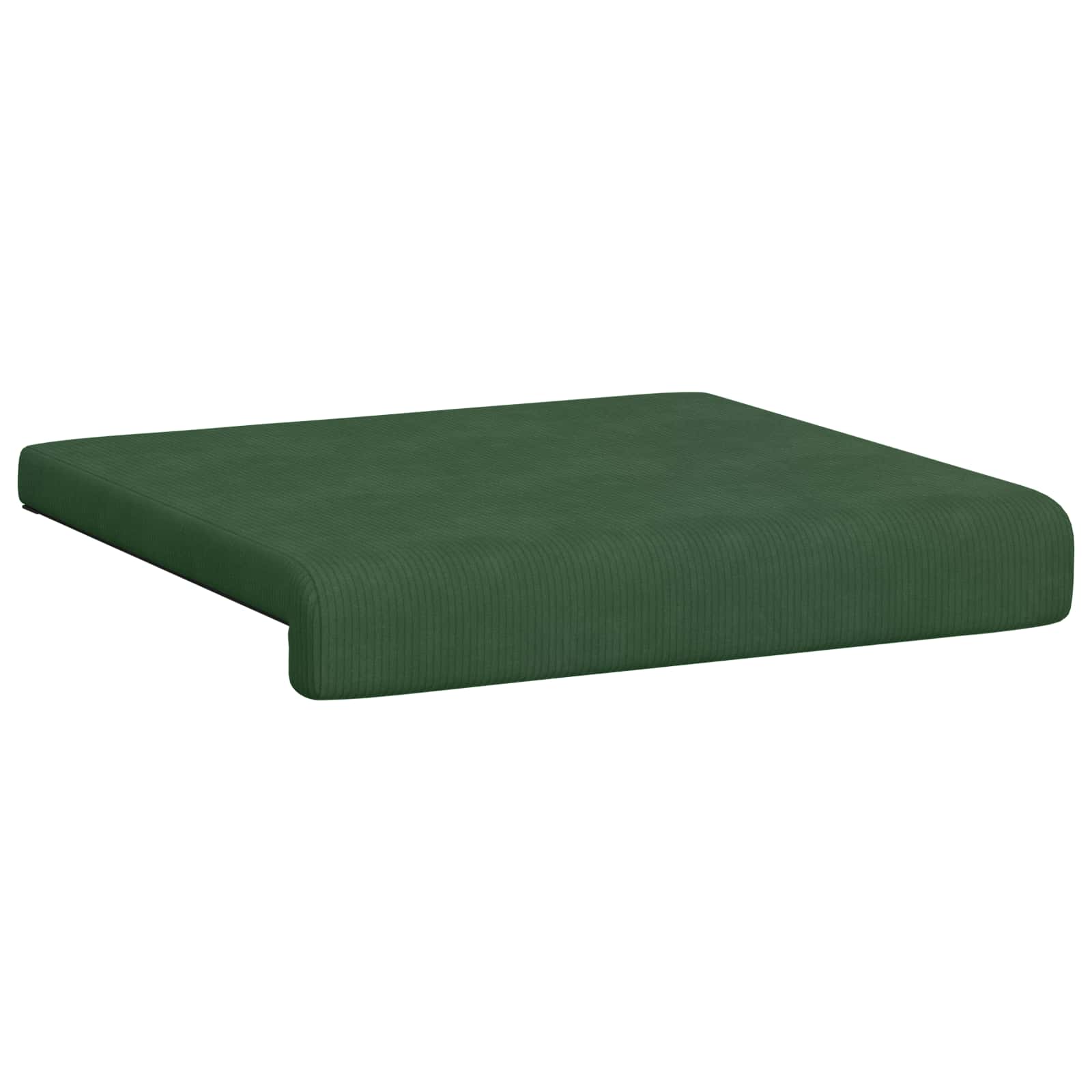 vidaXL Bench Cushion 4 pcs Corduroy Dark Green Depth 35 cm 5