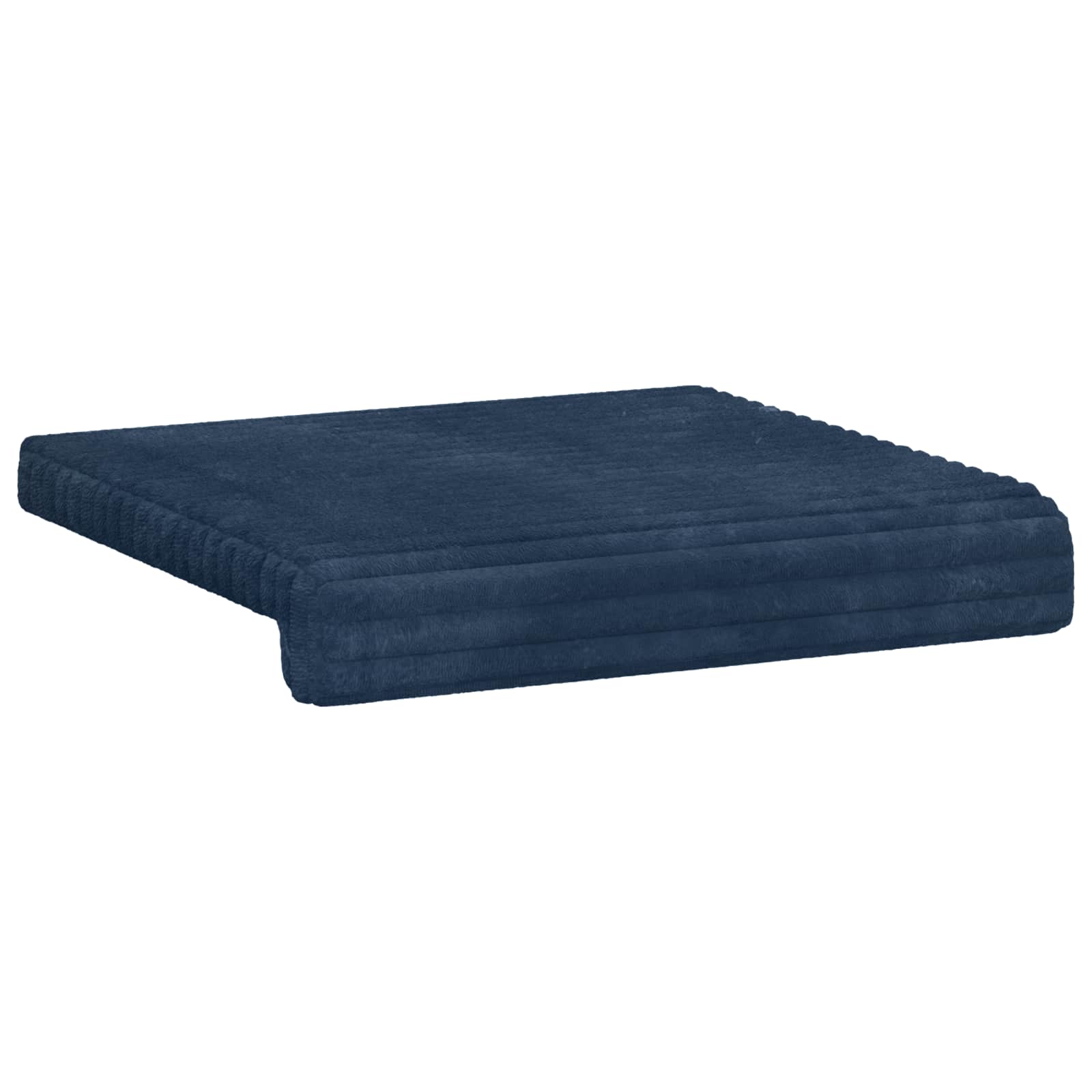 vidaXL Bench Cushion 4 pcs Plush Corduroy Navy Blue Depth 35 cm 5