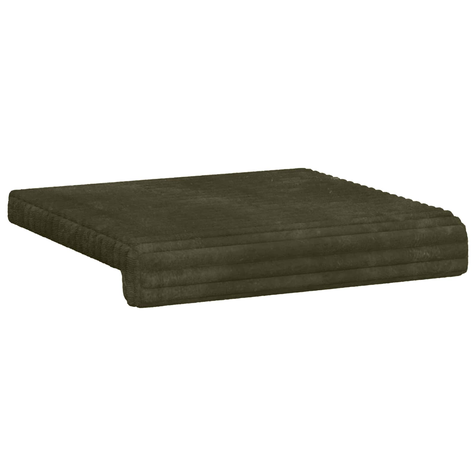 vidaXL Bench Cushion 4 pcs Plush Corduroy Green Depth 35 cm 5