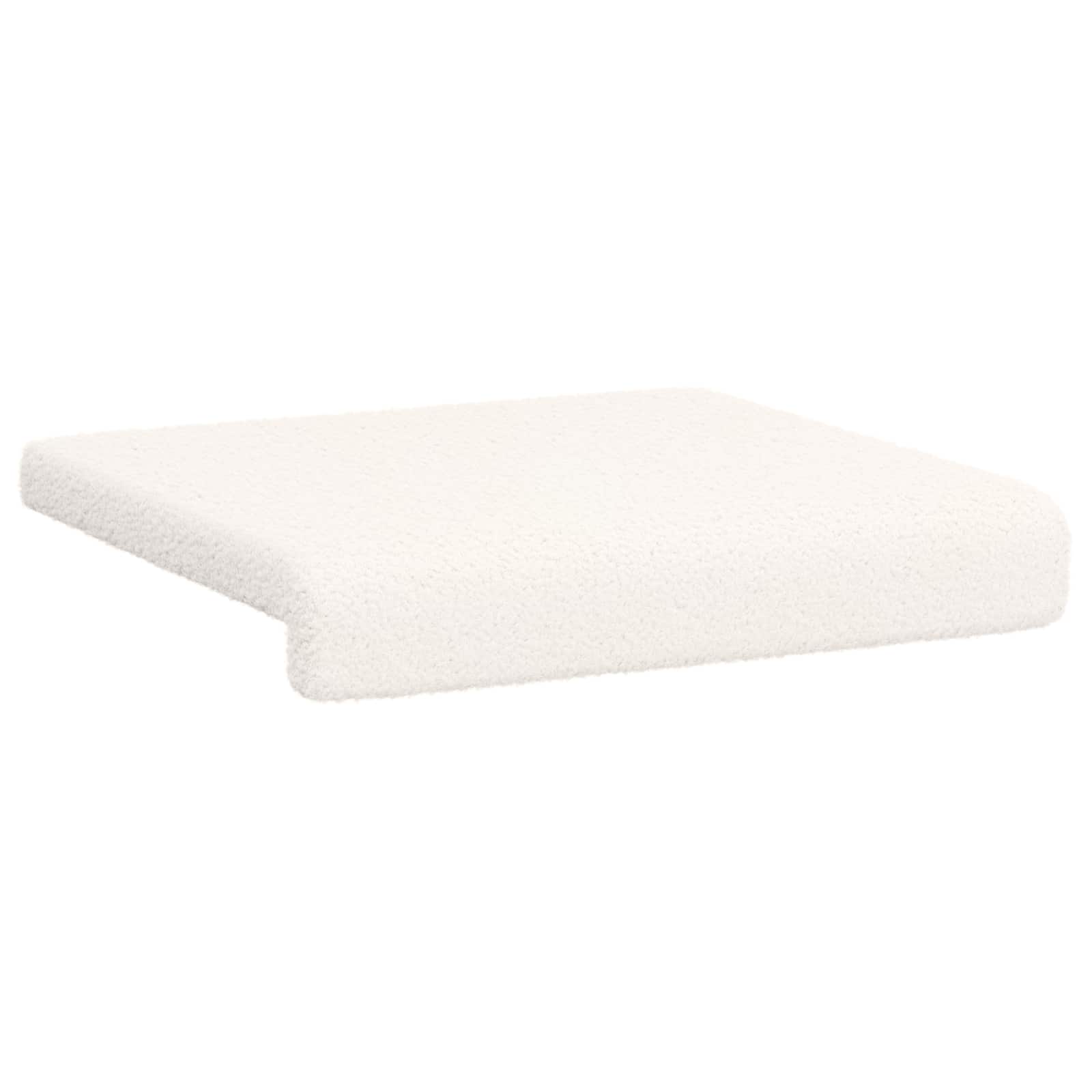 vidaXL Bench Cushion 4 pcs Sherpa Fabric Cream Depth 35 cm 5