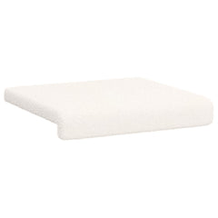 vidaXL Bench Cushion 4 pcs Sherpa Fabric Cream Depth 35 cm 5