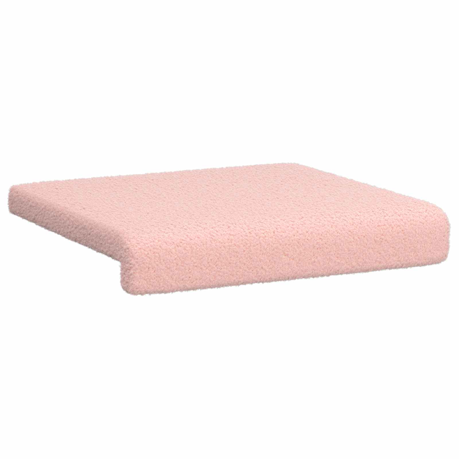 vidaXL Bench Cushion 4 pcs Sherpa Fabric Pink Depth 35 cm 5