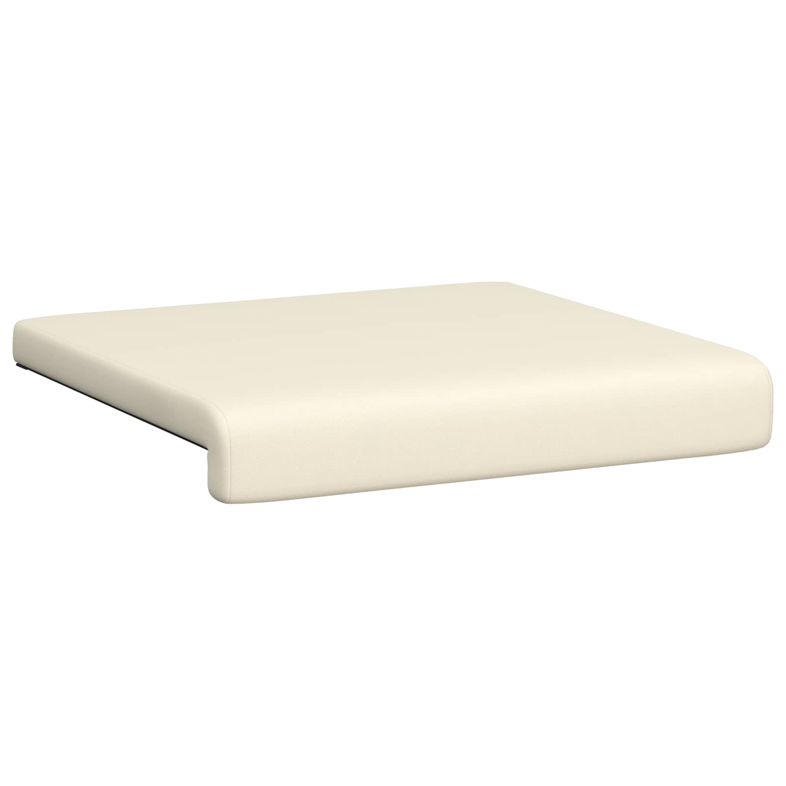 vidaXL Bench Cushion 4 pcs Textured Velvet Cream Depth 35 cm 5