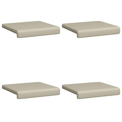 vidaXL Bench Cushion 4 pcs Textured Velvet Sand Depth 35 cm 6