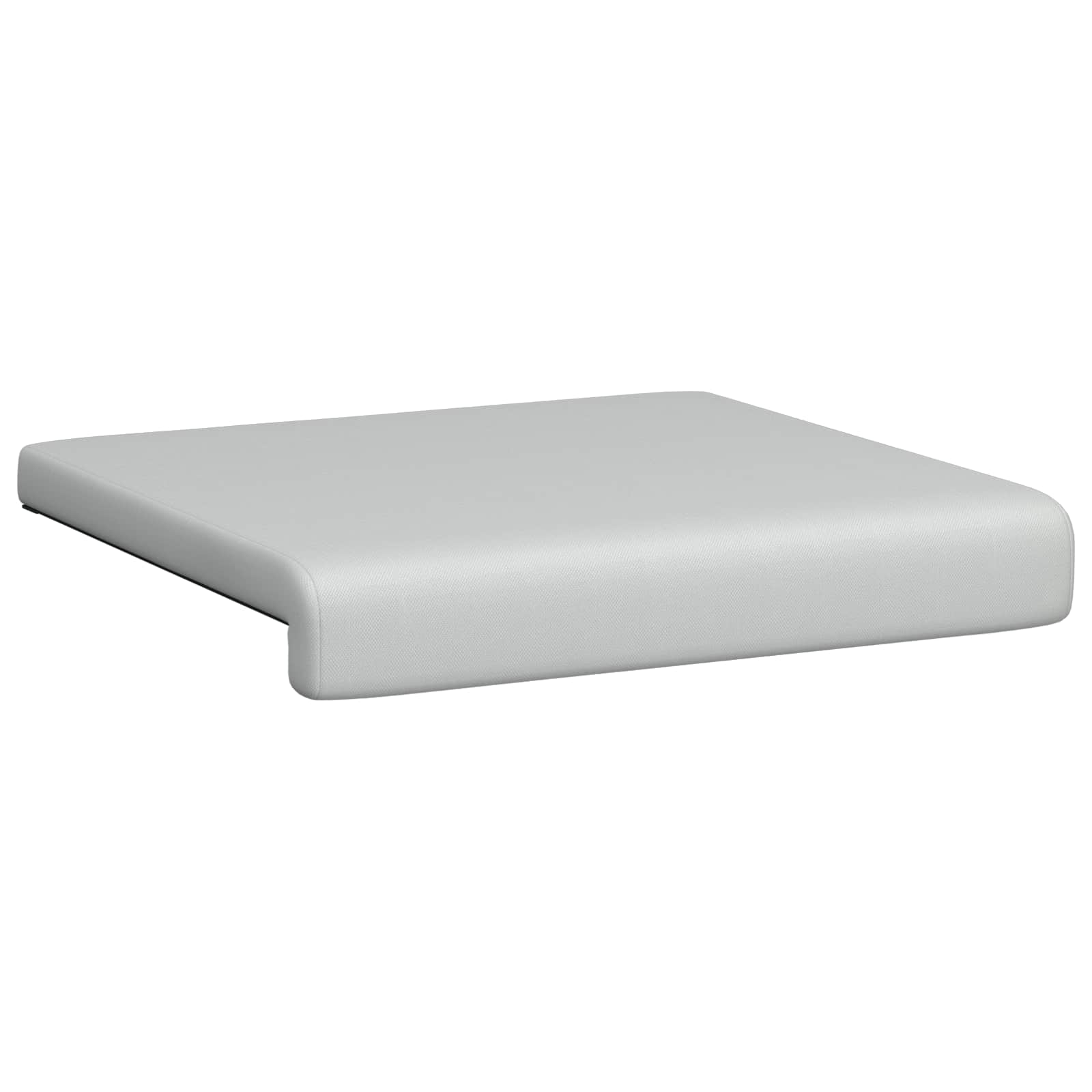 vidaXL Bench Cushion 4 pcs Textured Velvet Light Grey Depth 35 cm 5