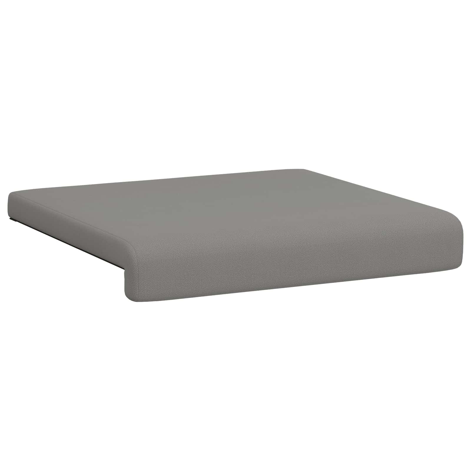 vidaXL Bench Cushion 4 pcs Textured Velvet Dark Grey Depth 35 cm 5