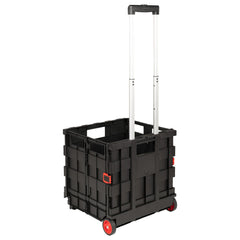vidaXL Cart Manual Black and Red 35 x 39 x 92 cm PP and Elastomer 6