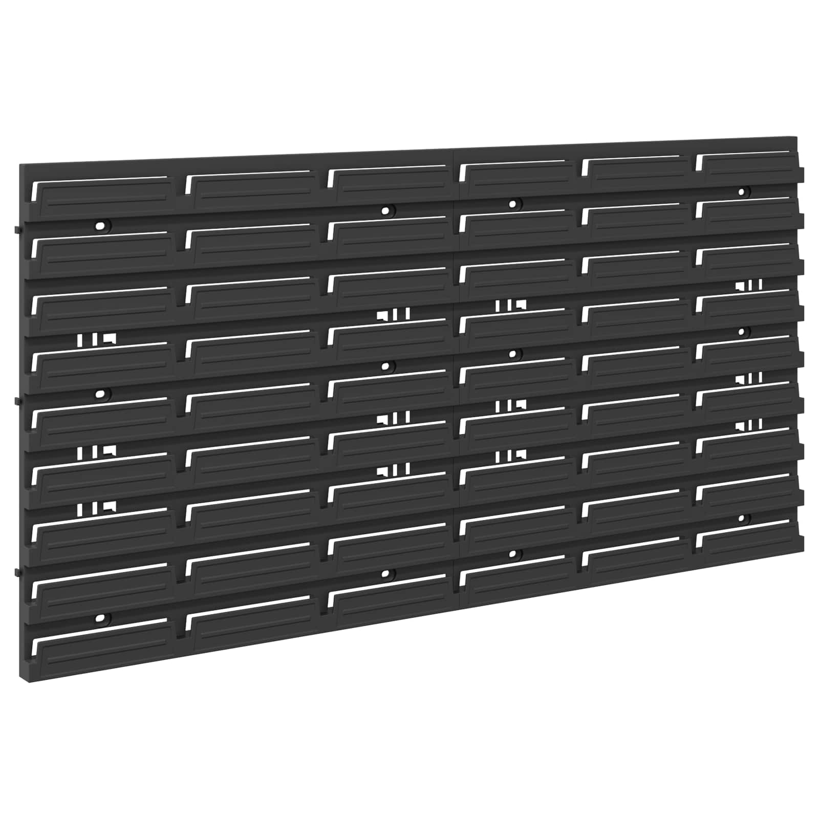 vidaXL Container Rack Black and Red 77.5 x 2 x 39 cm 4