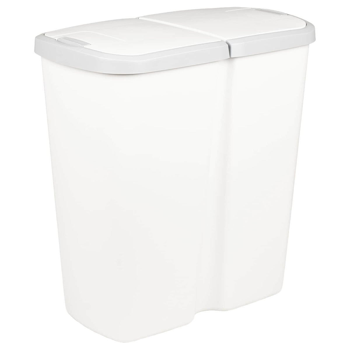 vidaXL Garbage Bin White 48.5 x 28 x 51 cm PP 2