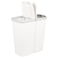 vidaXL Garbage Bin White 48.5 x 28 x 51 cm PP 3