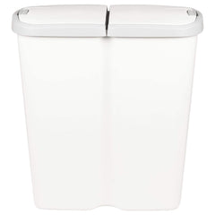 vidaXL Garbage Bin White 48.5 x 28 x 51 cm PP 4