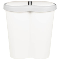 vidaXL Garbage Bin White 48 x 30 x 51 cm PP 4