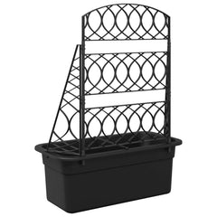 vidaXL Planter Trellis Anthracite 58 x 29 x 78 cm PP 6