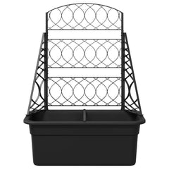 vidaXL Planter Trellis Anthracite 58 x 29 x 78 cm PP 4