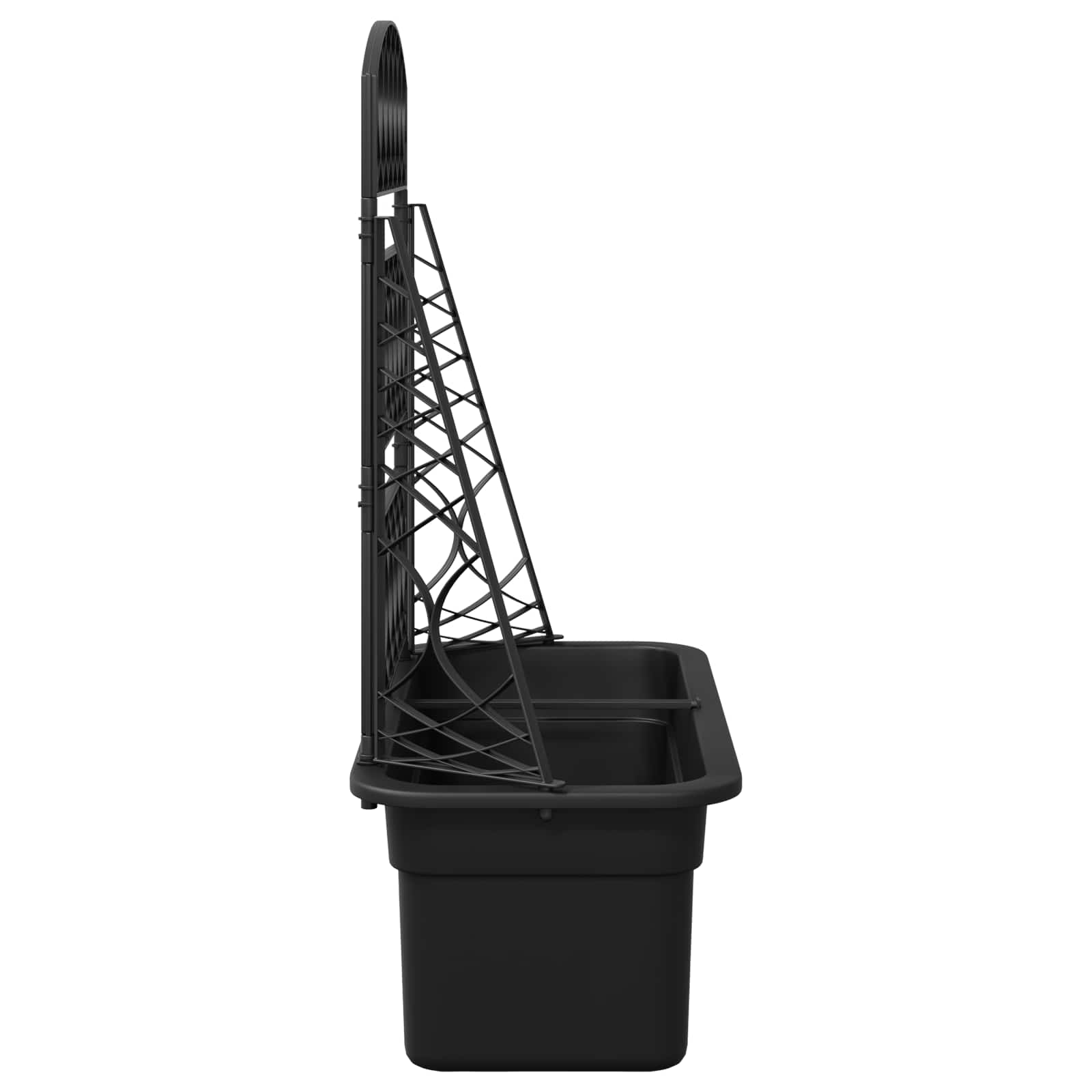 vidaXL Planter Trellis Anthracite 58 x 29 x 78 cm PP 5
