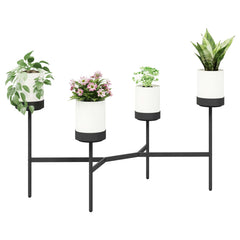 vidaXL Flower Stand White 125 x 55 x 81 cm PP and Steel 3