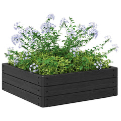 vidaXL Raised Bed Black 75.5 x 75.5 x 25 cm PP 3