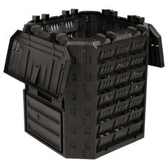 vidaXL Garden Composter Black 71 x 71 x 81.5 cm 100% PP 3