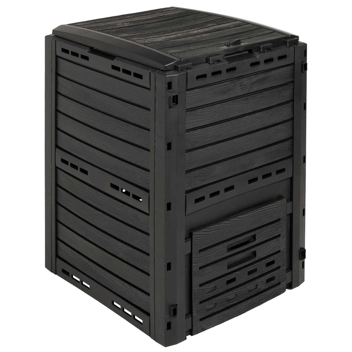 vidaXL Garden Composter Black 59.5 x 60 x 81.5 cm 280 L 100% PP 2