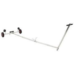 Adjustable Boat Trailer with Pneumatic Tires 200 kg Load Silver without caster wheel