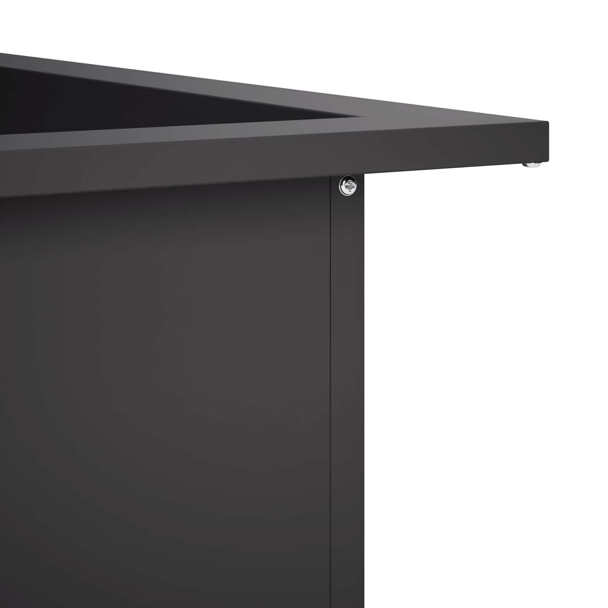 Fire Pit Ring Black 90 cm 90 cm Steel
