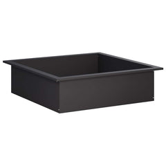 Fire Pit Ring Black 90 cm 90 cm Steel