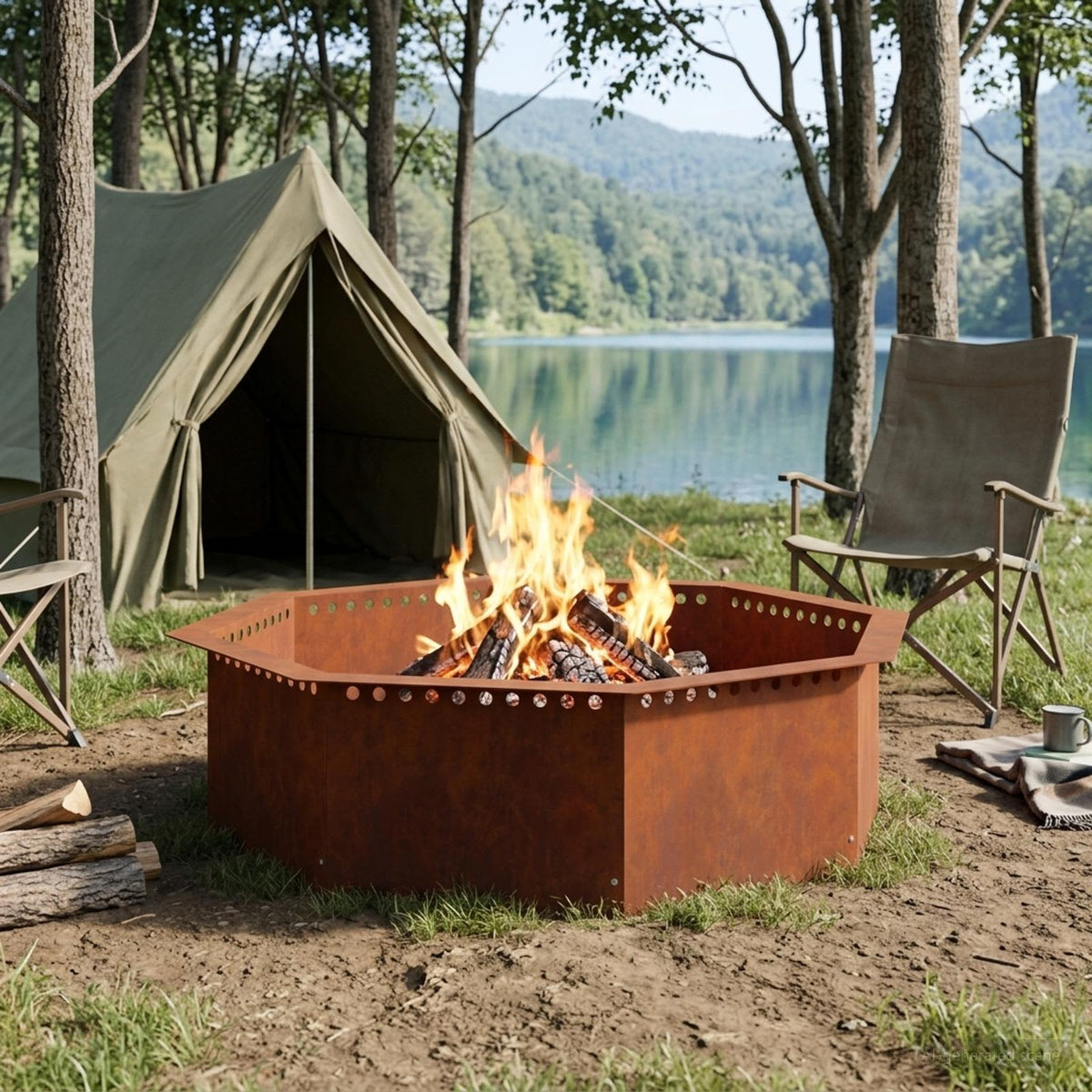 Fire Pit Ring Rusty