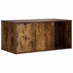 vidaXL Cat Crate Furniture Smoked Oak 100 x 49 x 45 cm Engineered Wood 2