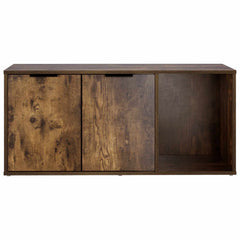 vidaXL Cat Crate Furniture Smoked Oak 100 x 49 x 45 cm Engineered Wood 6