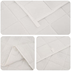 Weighted Blanket Fabric White 11 kg 155 cm 220 cm