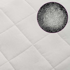 Weighted Blanket Fabric White 11 kg 155 cm 220 cm