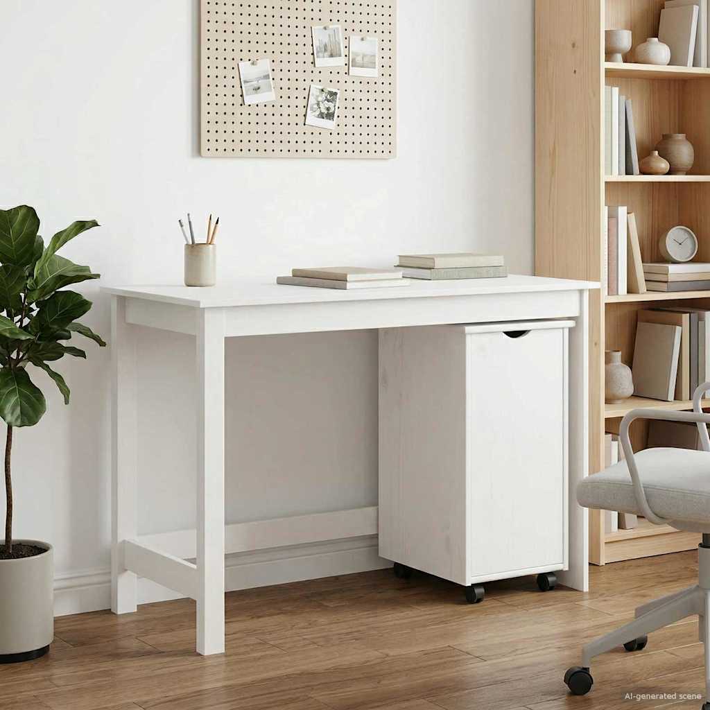 Desk Cabinet Set MOSS 2 pcs 112 x 50 x 75 cm White