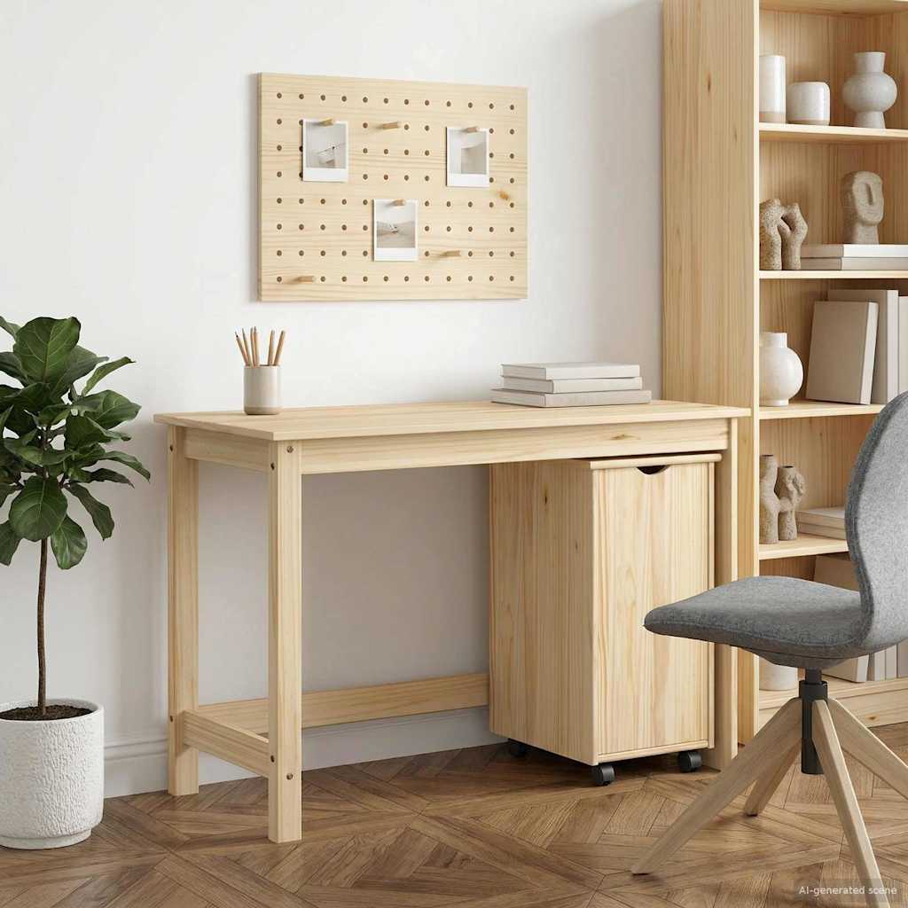 Desk Cabinet Set MOSS 2 pcs 112 x 50 x 75 cm Brown