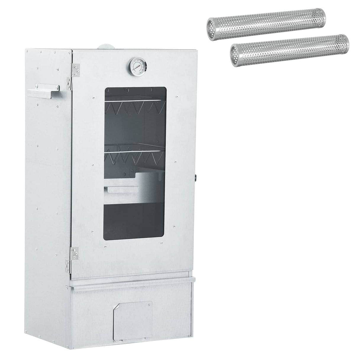 vidaXL Cold Smoker with Smoker Tube 44.5 x 29 x 83 cm Galvanised steel 1