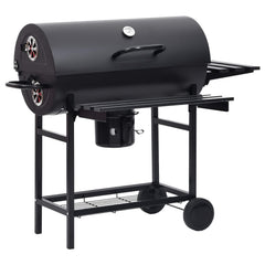 Barrel Grill with Wheels and Shelves 3 pcs 115 x 85 x 95 cm 3