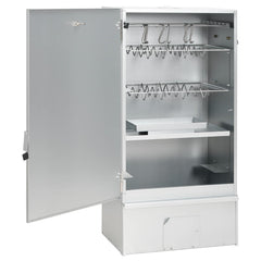 Smoker Oven 3 pcs 44.5 x 29 x 83 cm Galvanised steel Silver 2