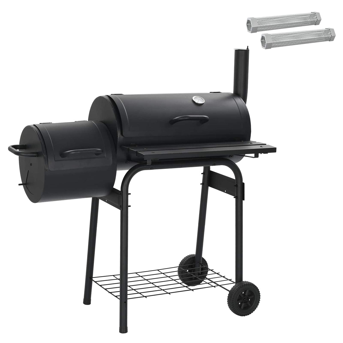 vidaXL Outdoor Grill 103 x 60 x 113 cm Steel Black 2
